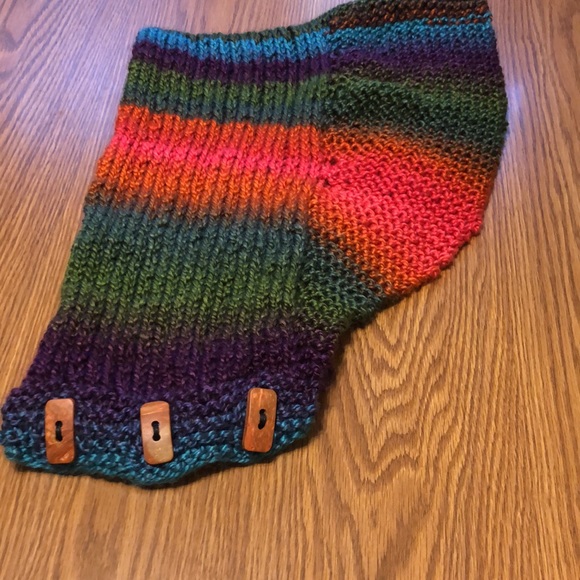 Colorful Button Scarf NWOT - Picture 5 of 6